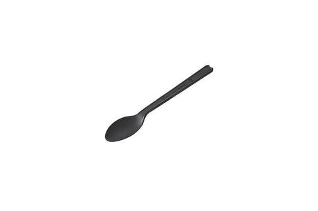 Cucchiaio nero CPLA in fibra di mais biodegradabile