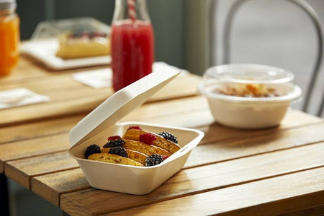 Sandwich box compostabile in polpa di cellulosa