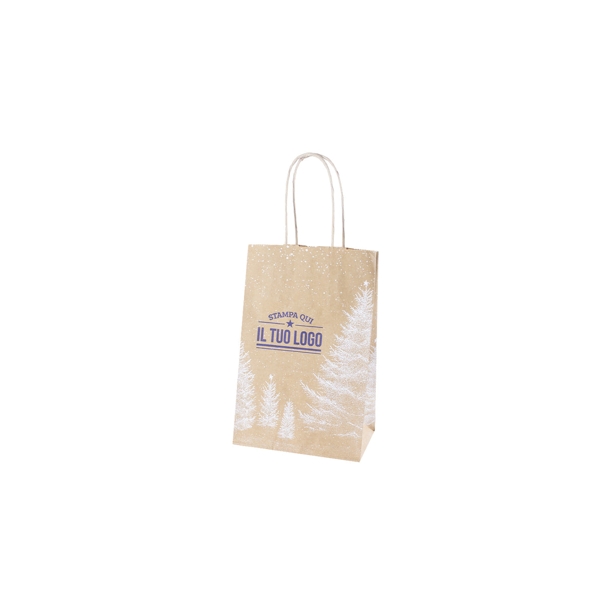 Shopper Albero Bianco Natale Personalizzate