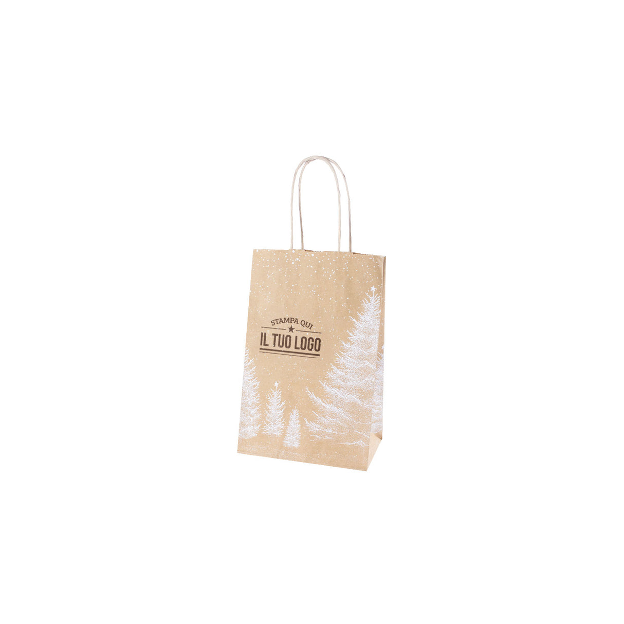 Shopper Albero Bianco Natale Personalizzate
