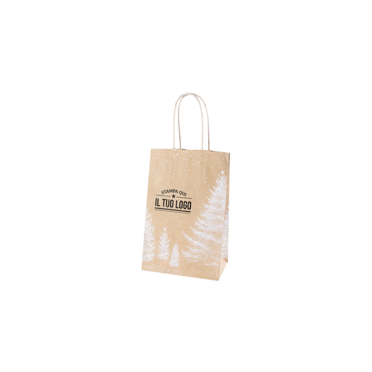 Shopper Albero Bianco Natale Personalizzate
