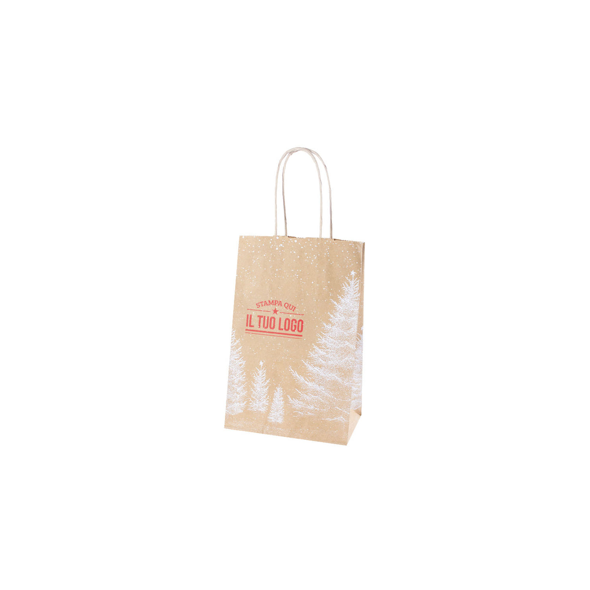 Shopper Albero Bianco Natale Personalizzate