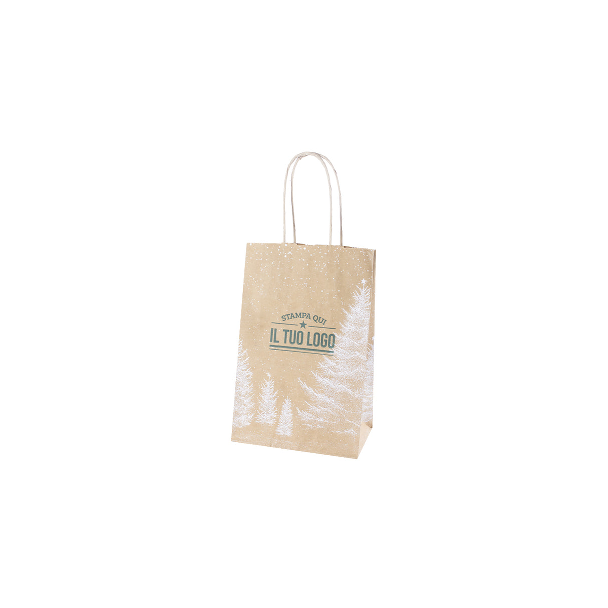 Shopper Albero Bianco Natale Personalizzate