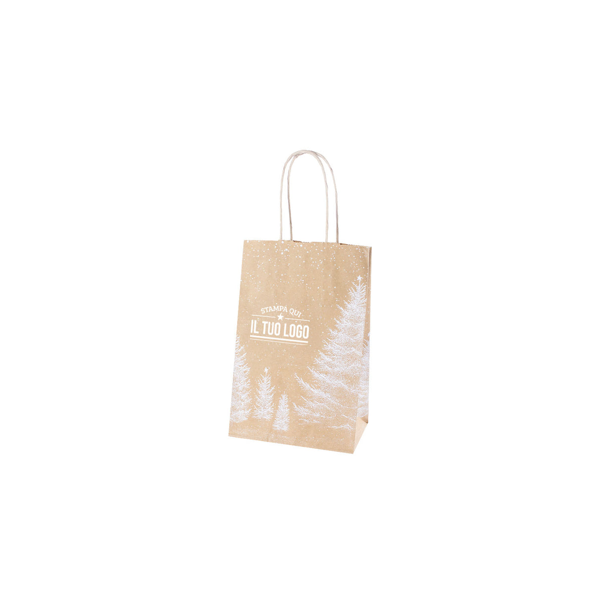 Shopper Albero Bianco Natale Personalizzate
