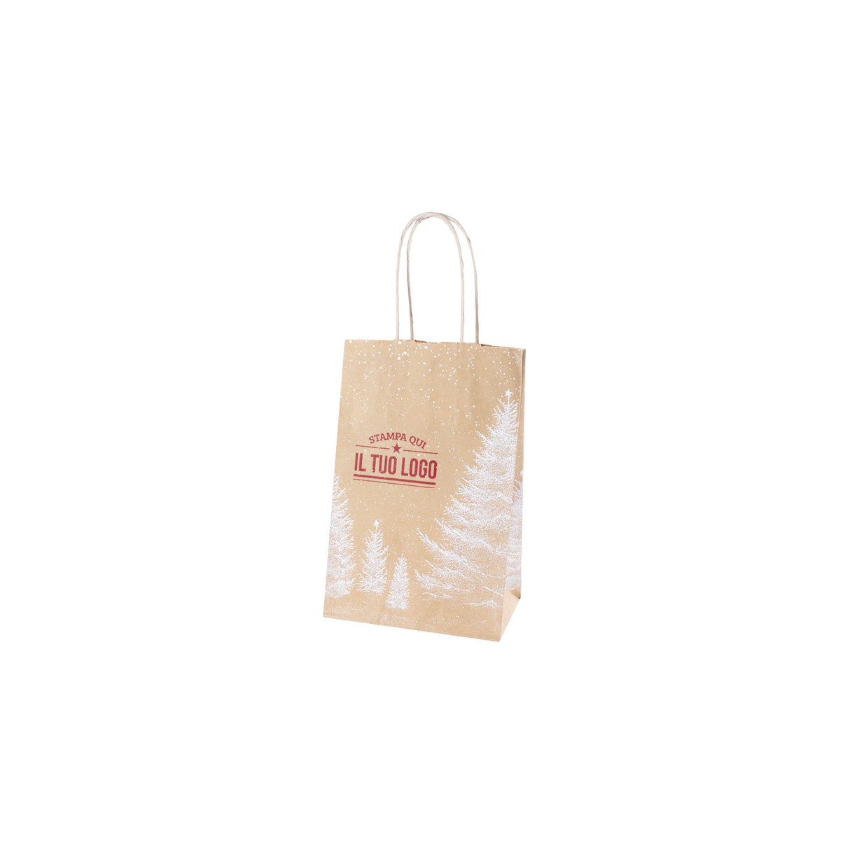 Shopper Albero Bianco Natale Personalizzate