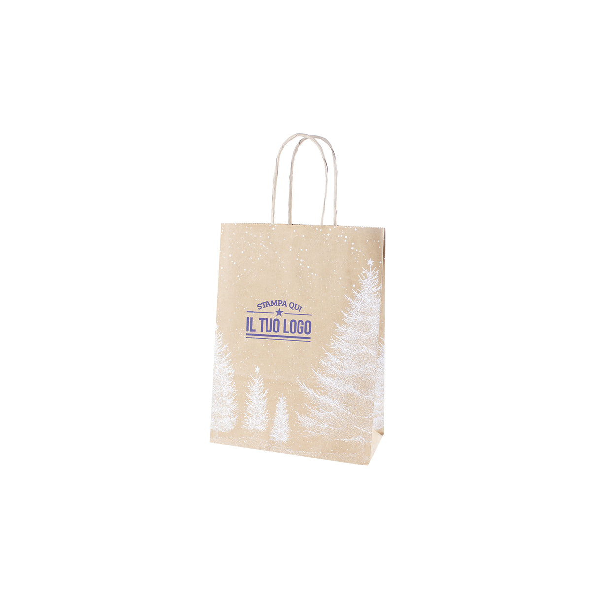 Shopper Albero Bianco Natale Personalizzate