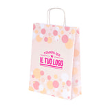 Shopper Carta Bolle Rosa Personalizzabili