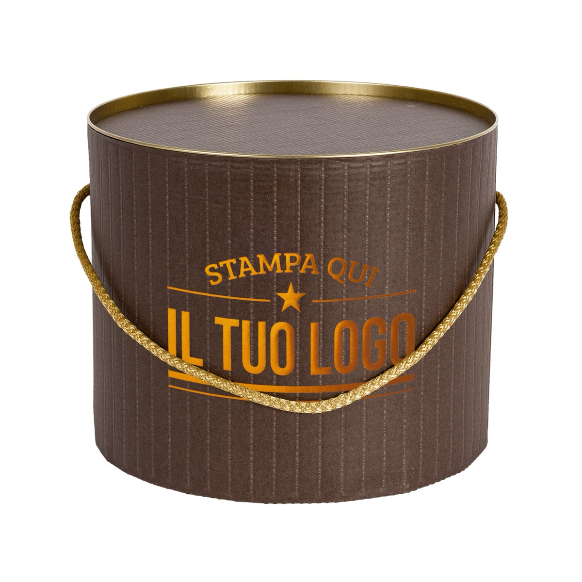 Boîte à panettone design rétro personnalisable