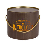 Boîte à panettone design rétro personnalisable