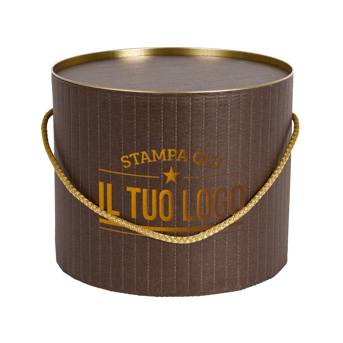 Boîte à panettone design rétro personnalisable