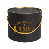Boîte à panettone design rétro personnalisable