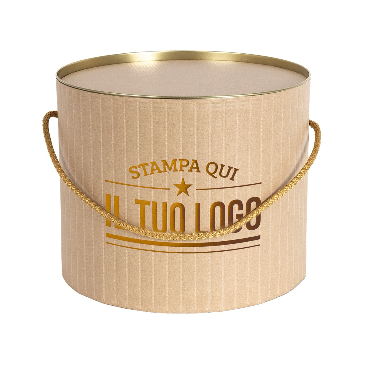 Boîte à panettone design rétro personnalisable