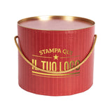 Boîte à panettone design rétro personnalisable