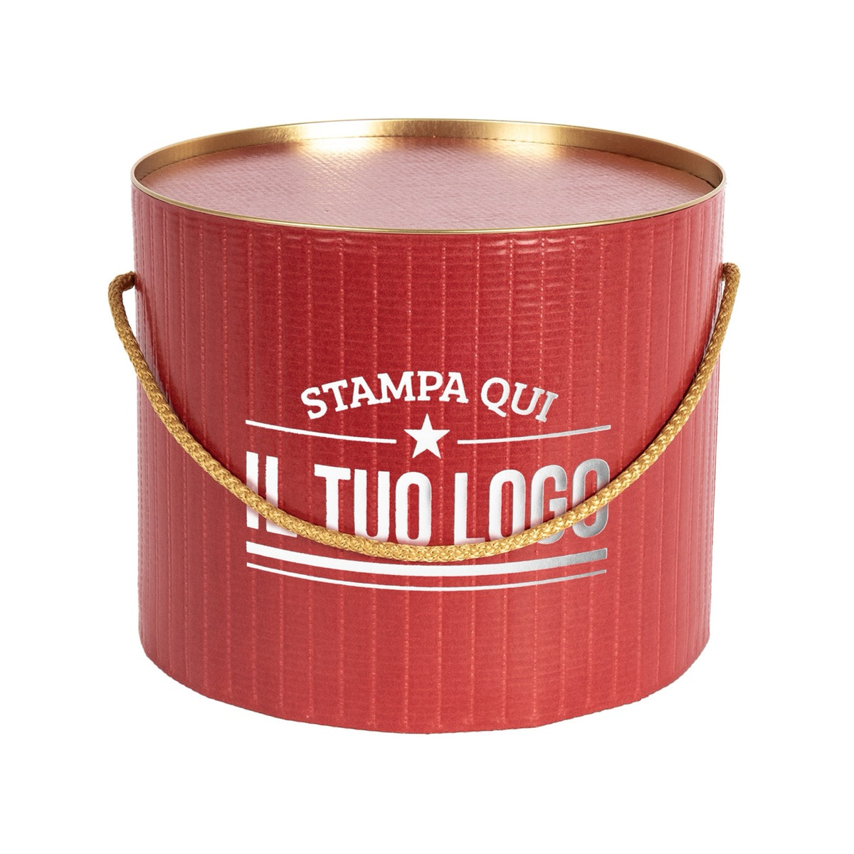 Boîte à panettone design rétro personnalisable