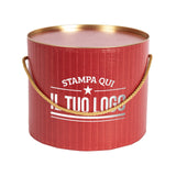Boîte à panettone design rétro personnalisable