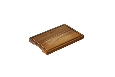 Tagliere in acacia con scanalatura
