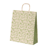 Buste Shopper Carta Erba Botanic con Manici in Carta Ritorta