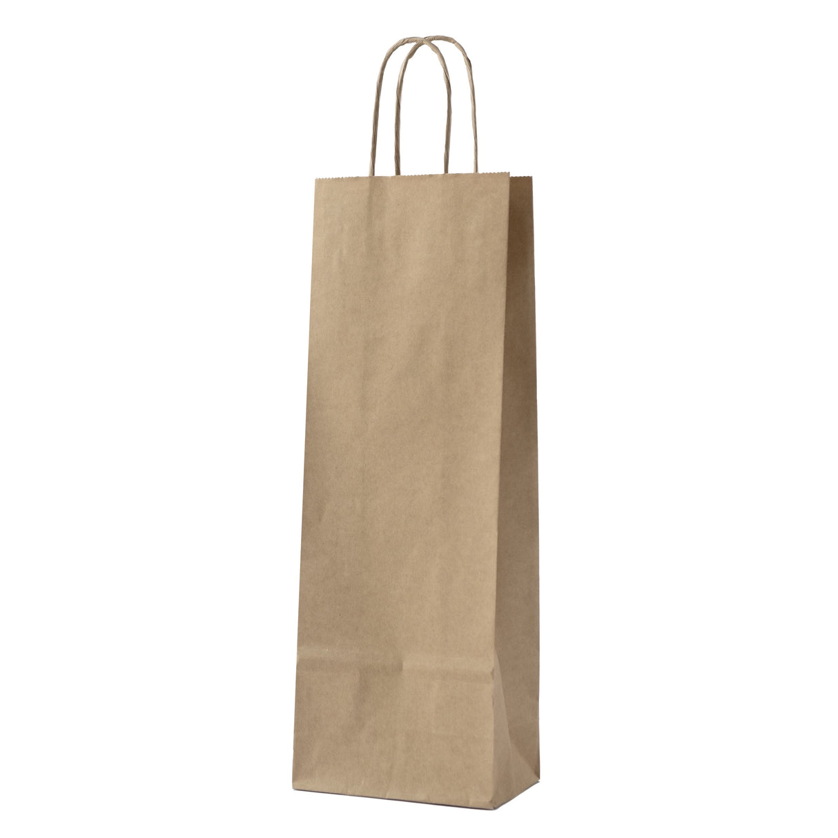 Shopper per Bottiglie Carta Kraft Manico Ritorto
