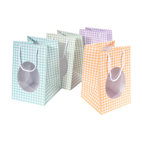 Shopper per Uovo di Pasqua Quadretti Mix con finestra