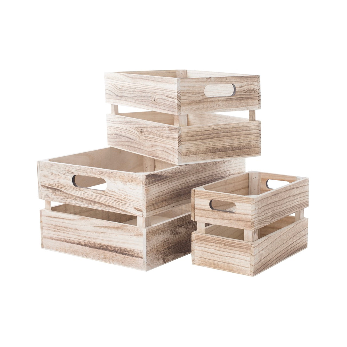 Set 3 Cassette in Legno Miele