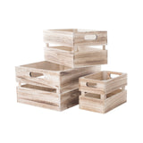 Set 3 Cassette in Legno Miele