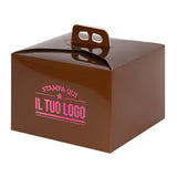 Boîte à panettone basse 1KG personnalisable