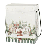 Boîte Village de Noël avec cordelettes