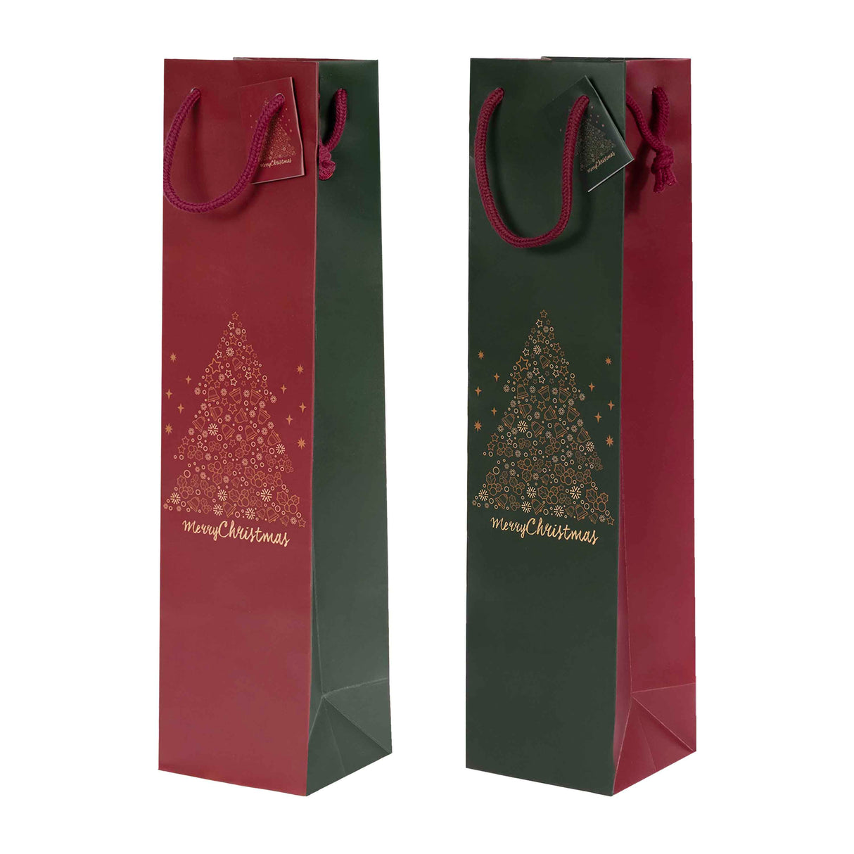 Shopper Porte-bouteilles Arbre Joyeuses Fêtes