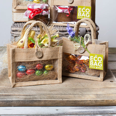 Shopper Juta con vetrina