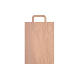 Sac shopping plat en papier naturel