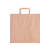 Sac shopping plat en papier naturel