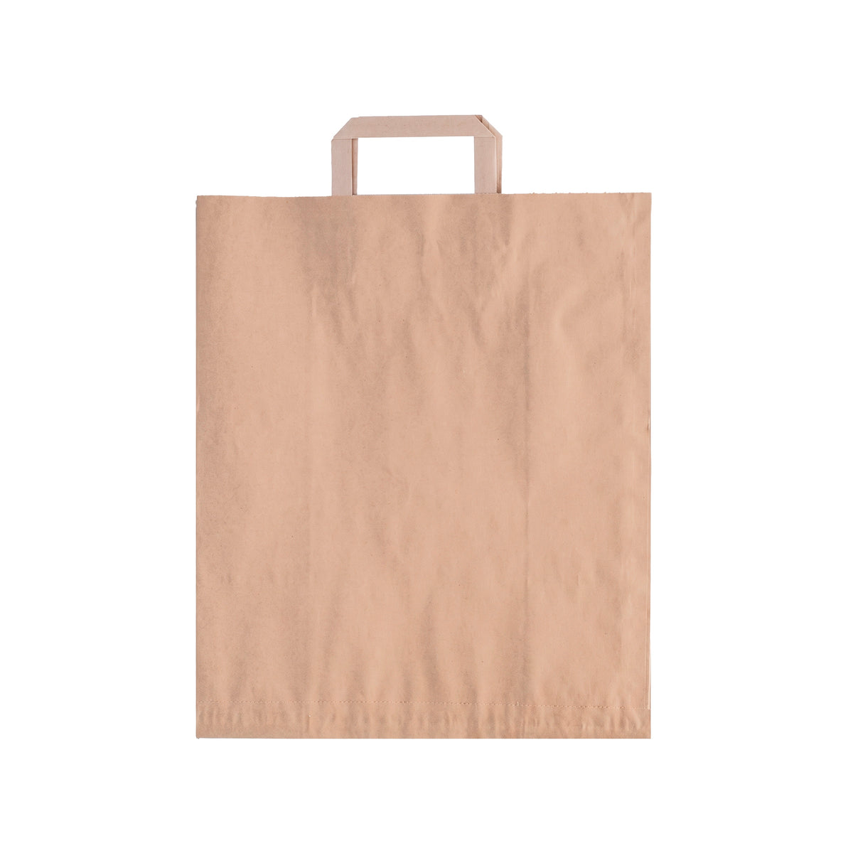 Sac shopping plat en papier naturel