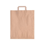 Sac shopping plat en papier naturel
