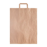 Sac shopping plat en papier naturel
