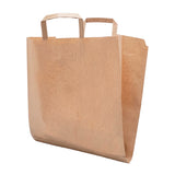 Sac shopping plat en papier naturel