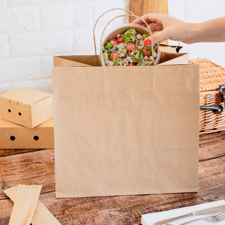 Shopper Take Away Manico Cordino Avana