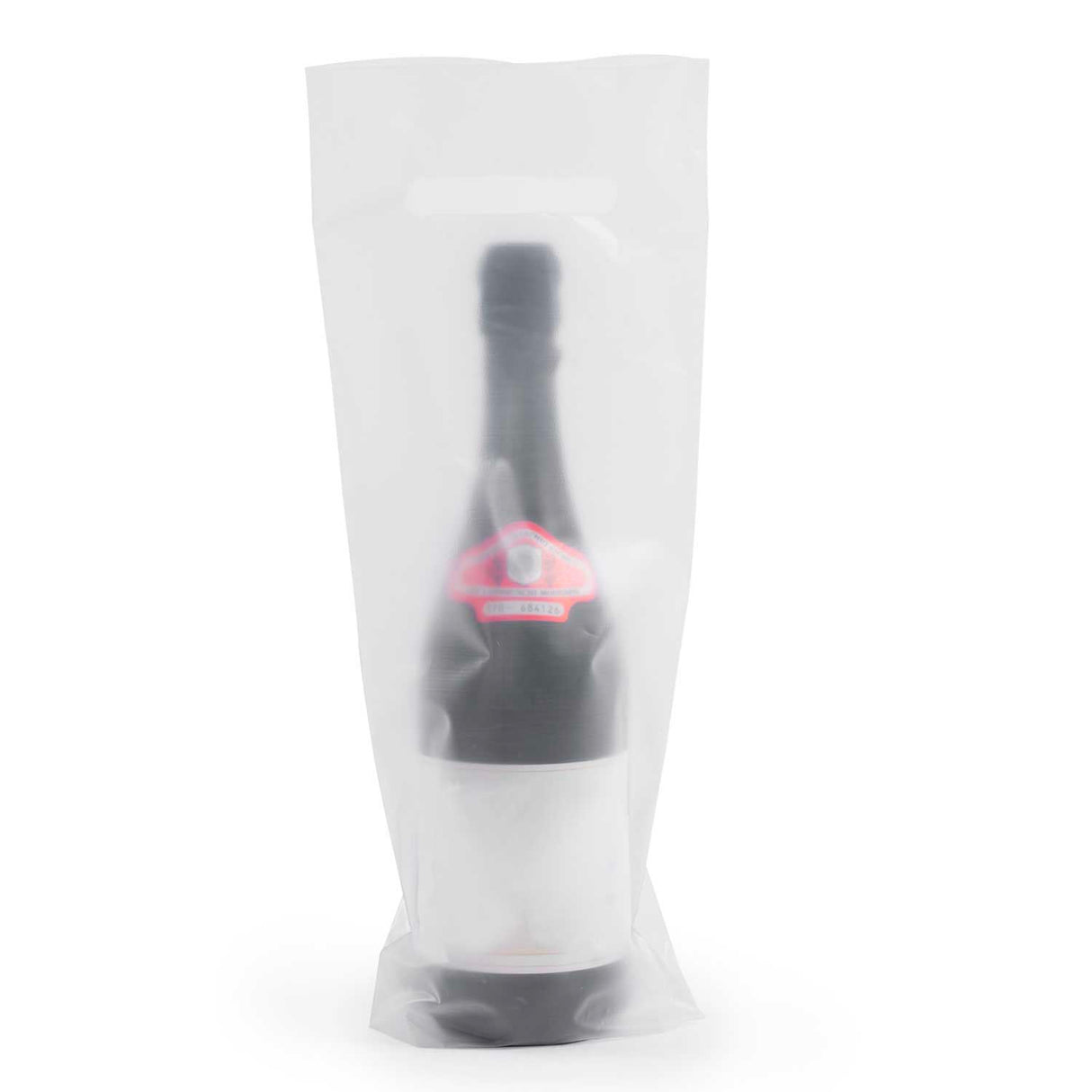 Shopper Plastica Wine Trasparente Per Bottiglie