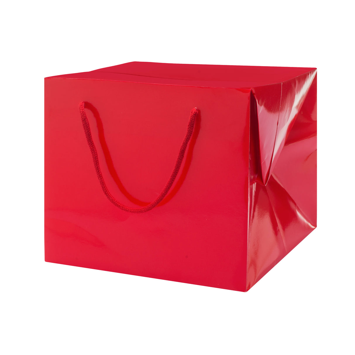 Bag Box Portapanettone Lusso Lucida Rossa