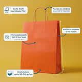 Shopper Carta Colorata Manico in Cordino