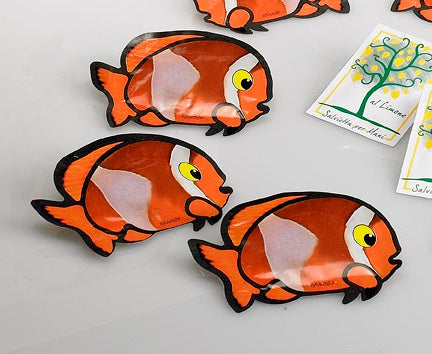 SALVIETTA UMIDIFICATA BIO - PESCE PAGLIACCIO - LIMONE