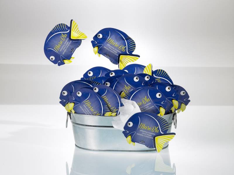 SALVIETTA UMIDIFICATA BIO - PESCE - LIMONE