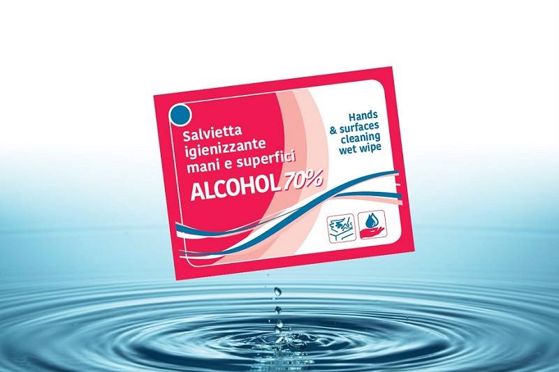 SALVIETTE ALCOOL MANI