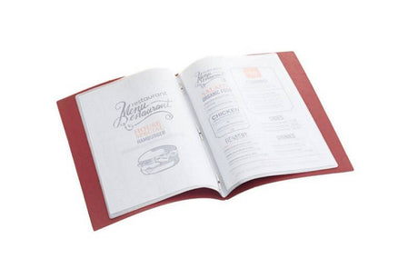 Portamenu Similpelle Lisbona con scritta Menu