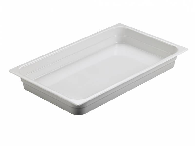 PIATTO AMBRA BIANCO GN 1/2