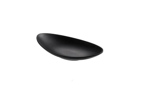Piatto ovale nero in melamina