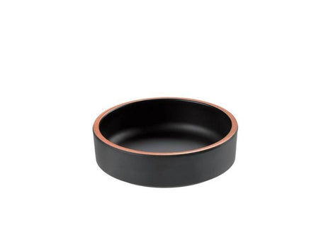 Coppetta effetto Terracotta in melamina nera