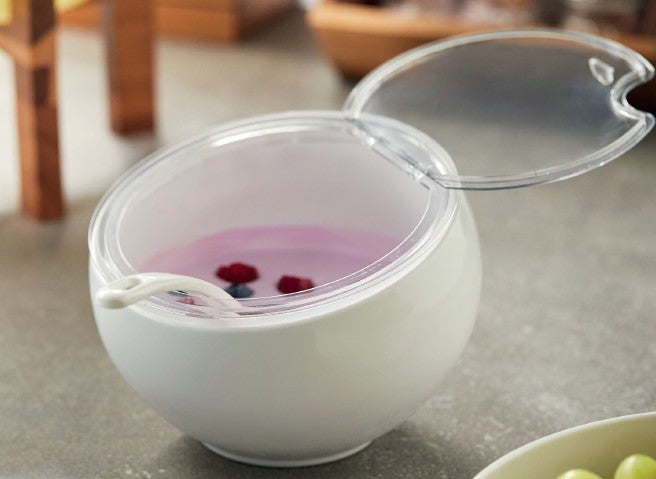 SET CIOTOLA TONDA BIANCA IN MELAMINA