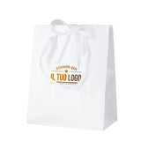 Shopper Carta Lusso Finiture Raso Personalizzabile