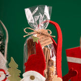 PANIER TISSU ROUGE AVEC PÈRE NOËL