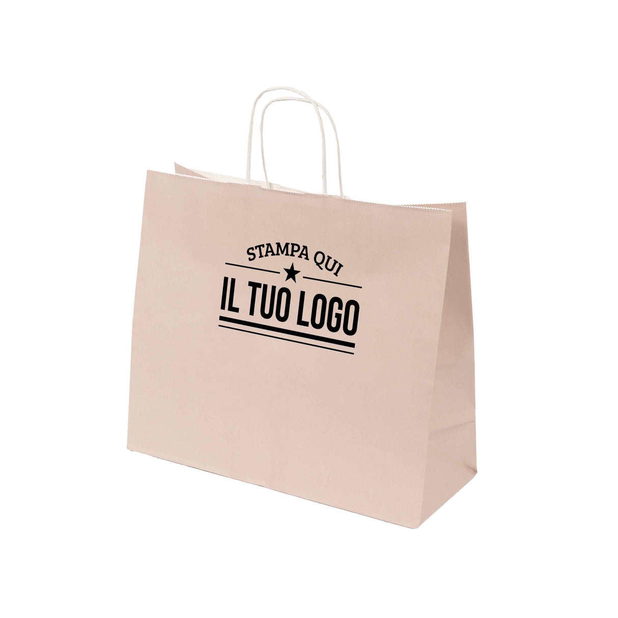 Shopper Natural Pastello Orizzontale con cordino